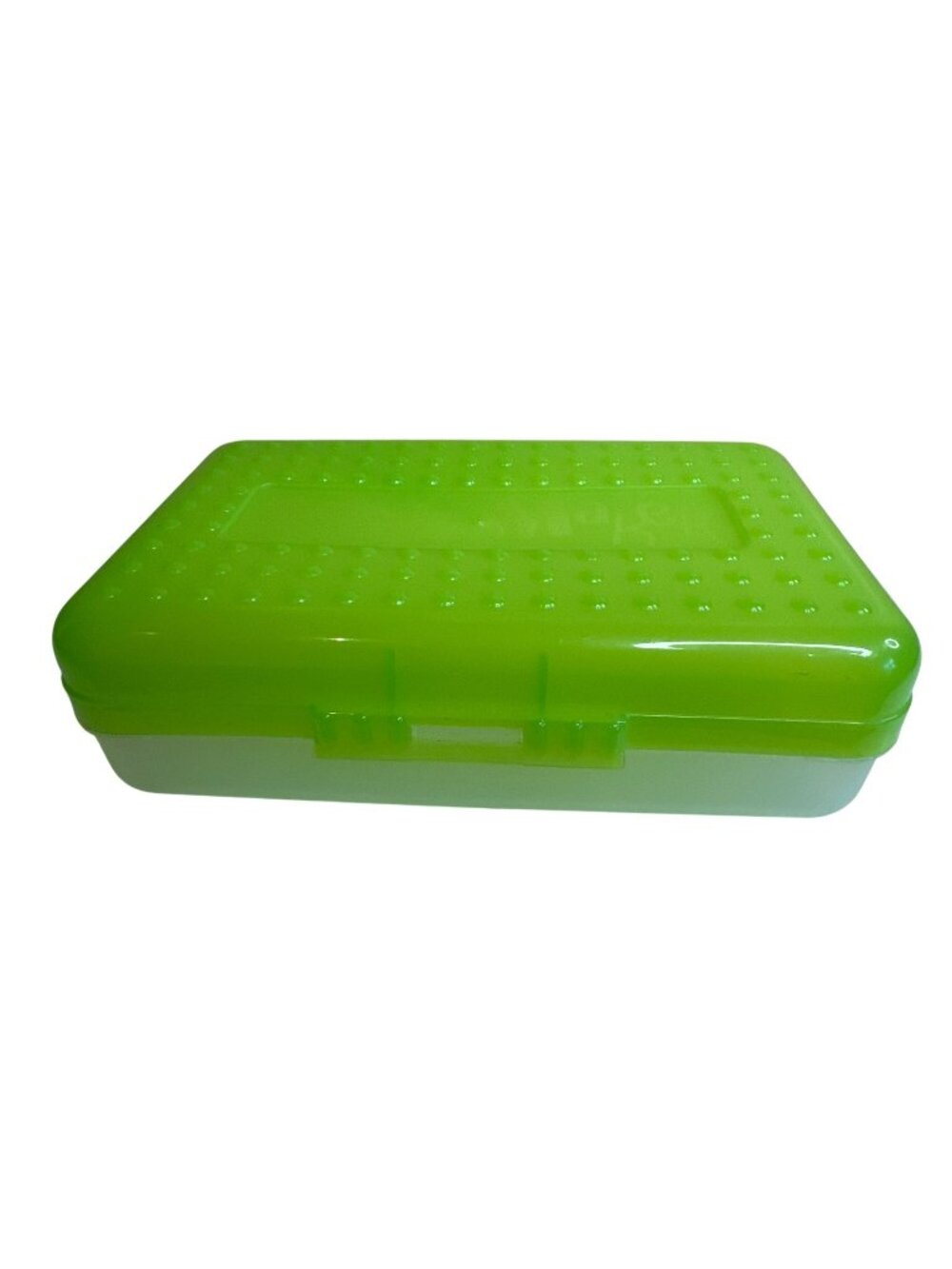 Translucent Green Spacemaker Pencil Box Snap Closure School & Office Supplies